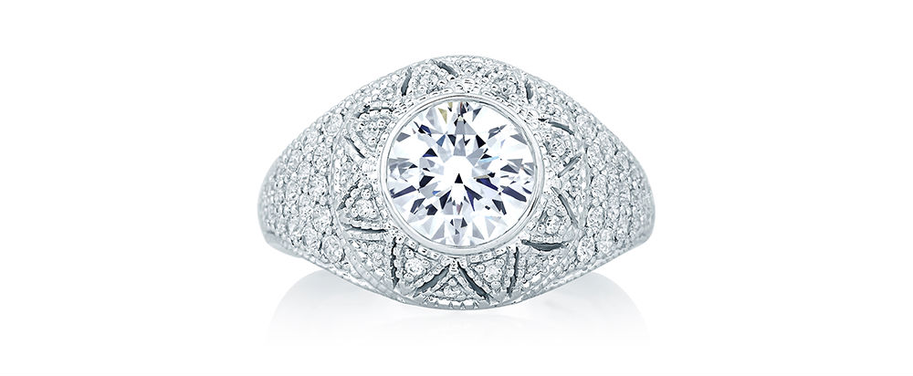 A. Jaffe Vintage Engagement Ring