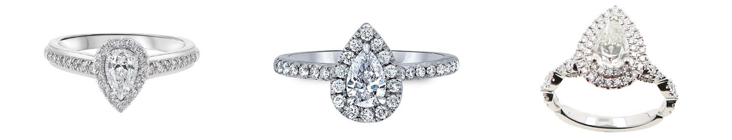 Pear Diamonds Engagement Ring Schererville