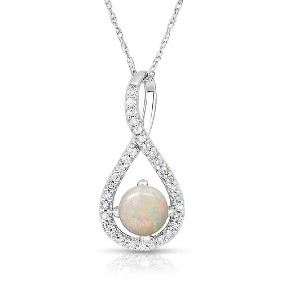 Opal and Diamond Necklaces