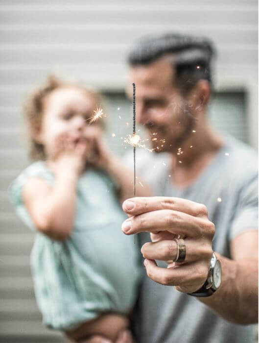 Father and Daughter at Play 