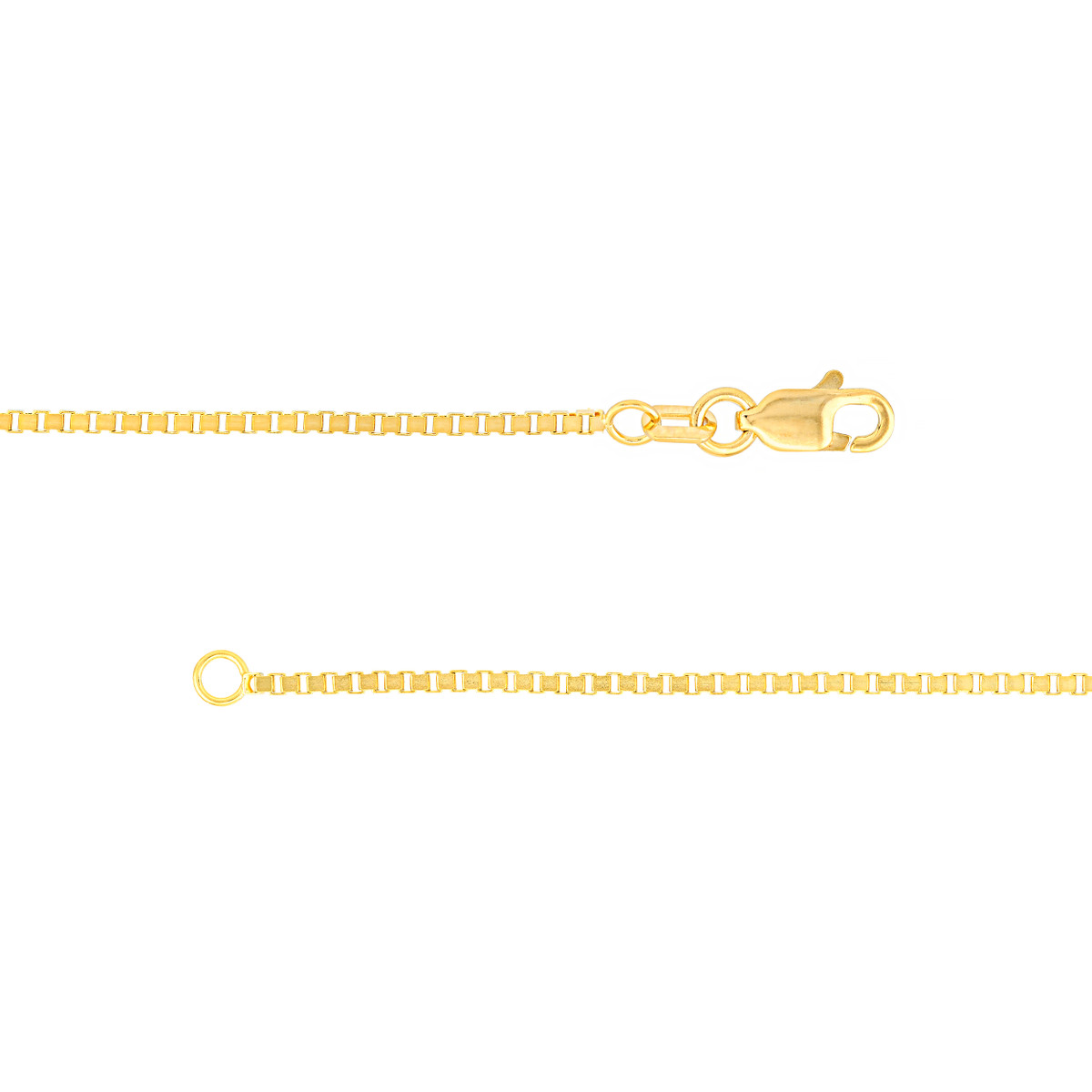 14K Yellow Gold .90mm Box Chain Necklace