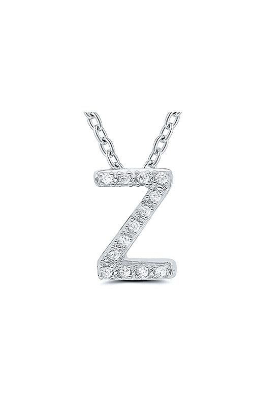 Albert`s Sterling Silver .05ctw Z Initial Necklace 2447870057W-Z