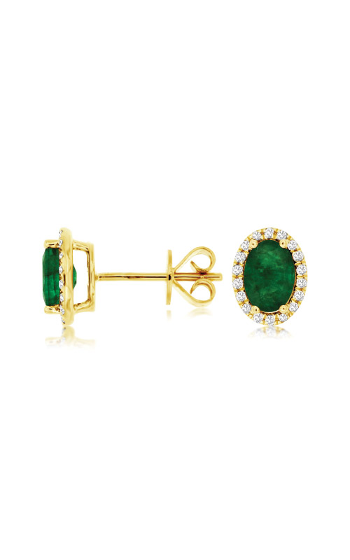 Emerald & Diamond 14K Gold Earring Charms