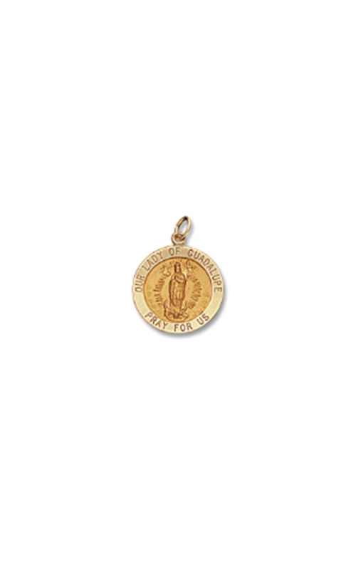 Albert`s 14k Yellow Gold Lady of Guadalupe 18mm Pendant M111