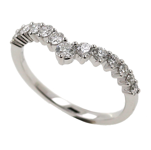 Albert`s 14k White Gold 1/2 ctw Diamond Enhancer Ring 3510320504W-01