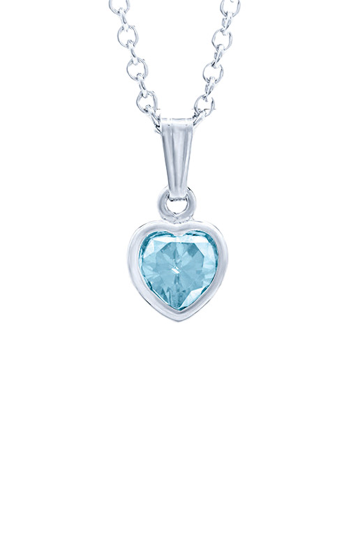 Mother & Baby Diamond Heart Pendant in Sterling Silver | Helzberg Diamonds