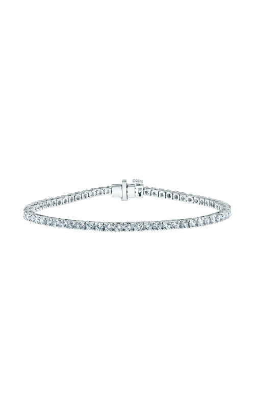 Albert`s 14k White Gold 5ctw Lab Grown Diamond Tennis Bracelet LGD