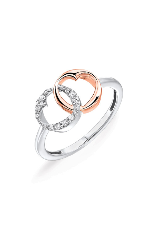 Albert`s Sterling Silver 1/8ctw Heart Diamond Promise Ring RP