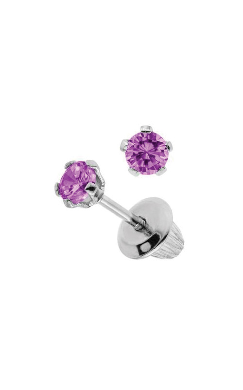 Albert`s Sterling Silver Child Amethyst Earrings ES38502