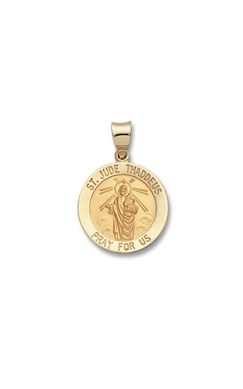 Albert`s 14k Yellow Gold Saint Jude Charm M92HO