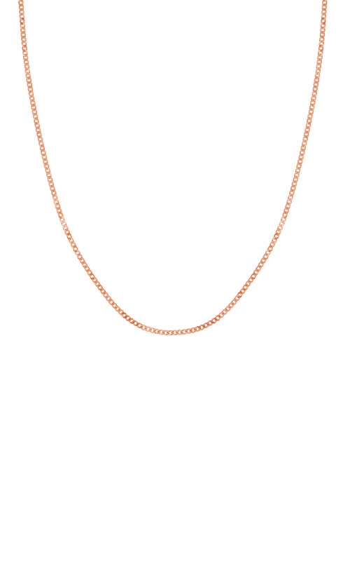 Curb Chain Necklace | 14K Gold | EF Collection 14K Rose Gold