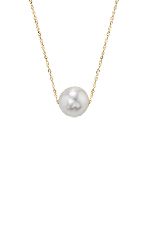 White Freshwater Pearl Choker - 14K Yellow Gold