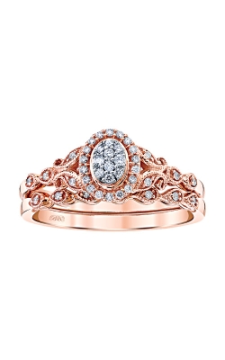 Albert`s 10k Rose Gold 1/6ctw Bridal Set RB-9003BBA78P0