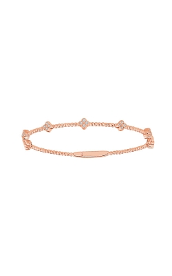 Albert's 14k Rose Gold 3/8ctw Diamond Clover Flexible Bangle FSBG5067S8P