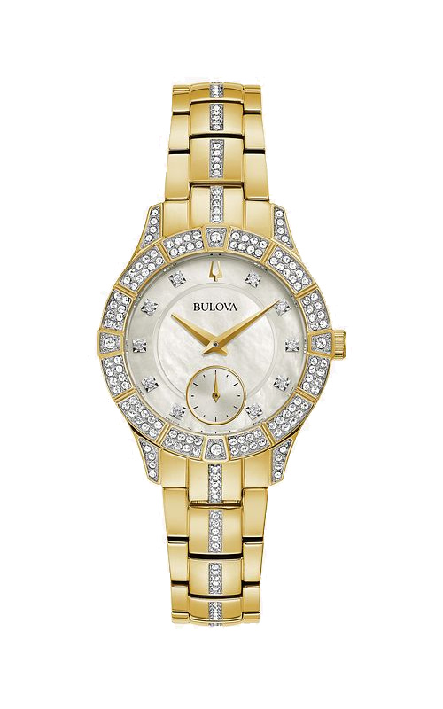 Women's bulova hot sale crystal watch