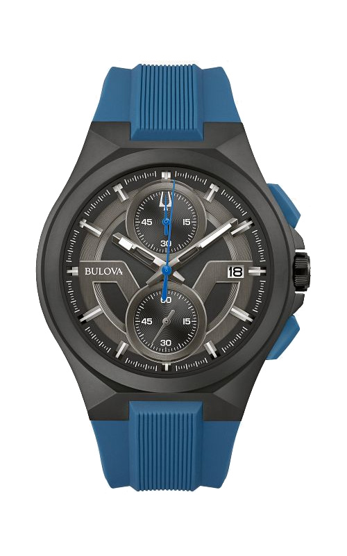 Bulova Maquina Sport Blue Mens Chronograph Watch 98B380