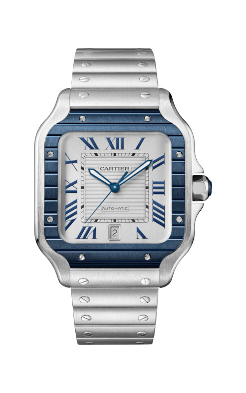 Cartier Tank Louis Cartier 33.7mm x 25.5mm Watch, Grained Silvered