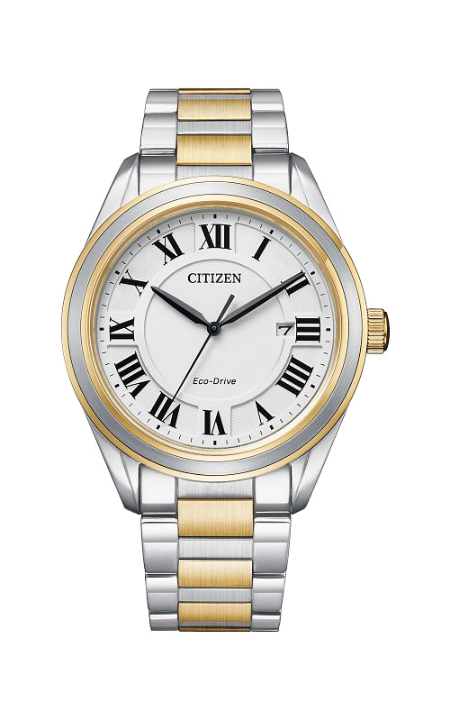 Citizen Arezzo Two Tone Eco Drive Mens Watch AW1694 50A