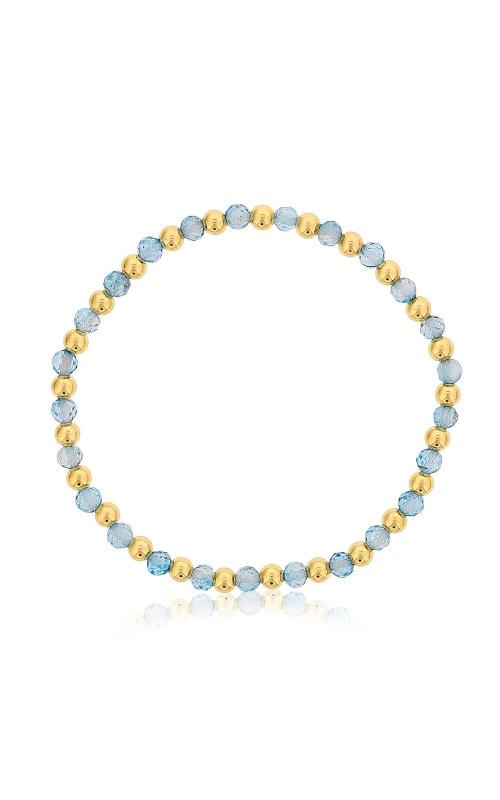 Lab-Created Opal and Lab-Created Blue Topaz Bracelet