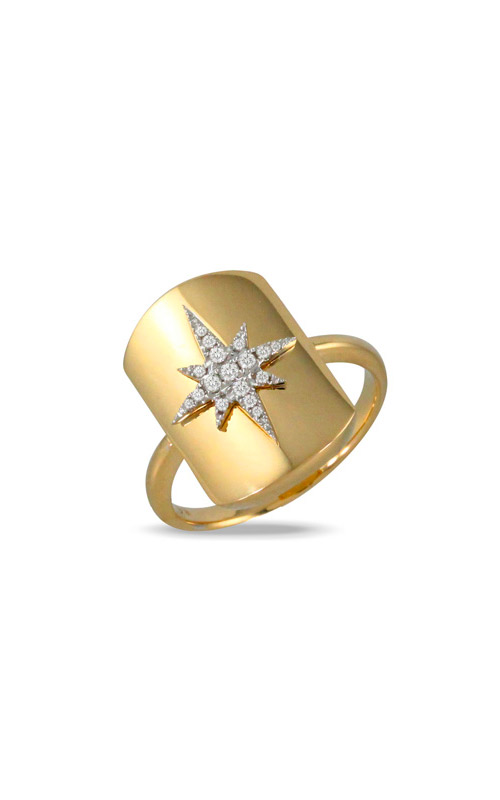 Doves Jewelry 18k Yellow Gold .10ctw North Star Diamond Ring