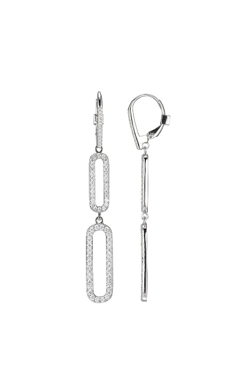 Elle Lock & Key Earrings E10206WZ