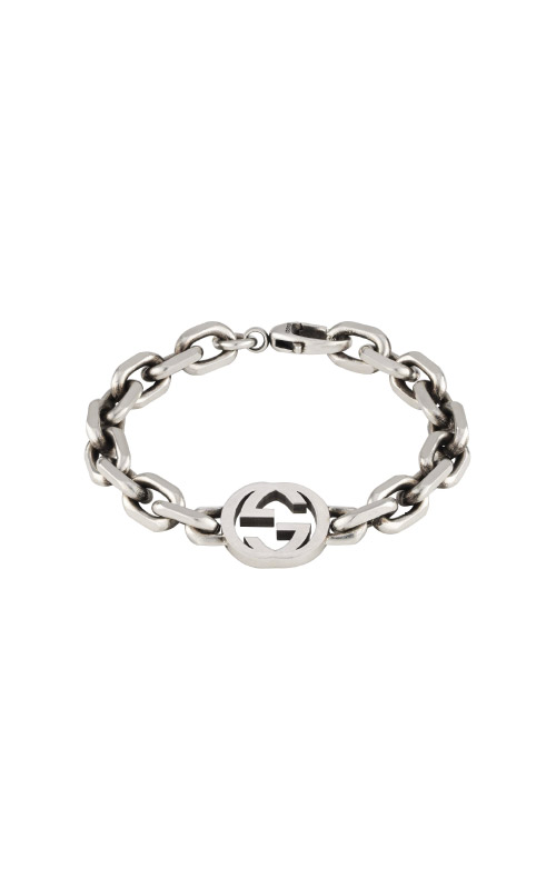 Gucci Men's Sterling Silver Interlocking G Link Bracelet