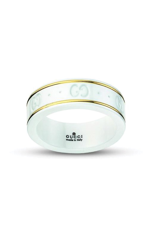 Gucci Link to Love studded ring in 18k yellow gold