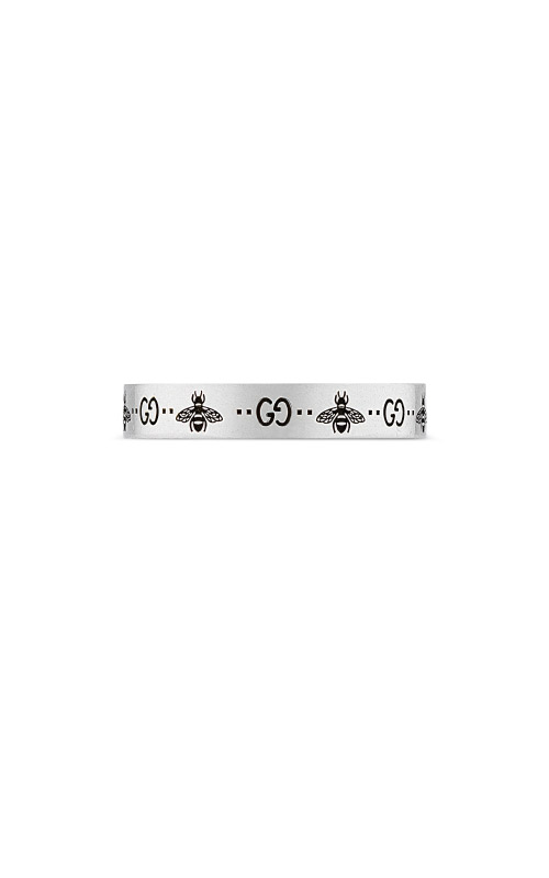 Gucci Men's Sterling Silver Signature Bee Bracelet