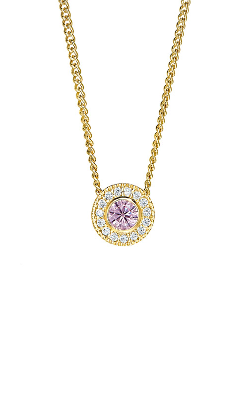 Sterling Silver Pink Sapphire Pendant