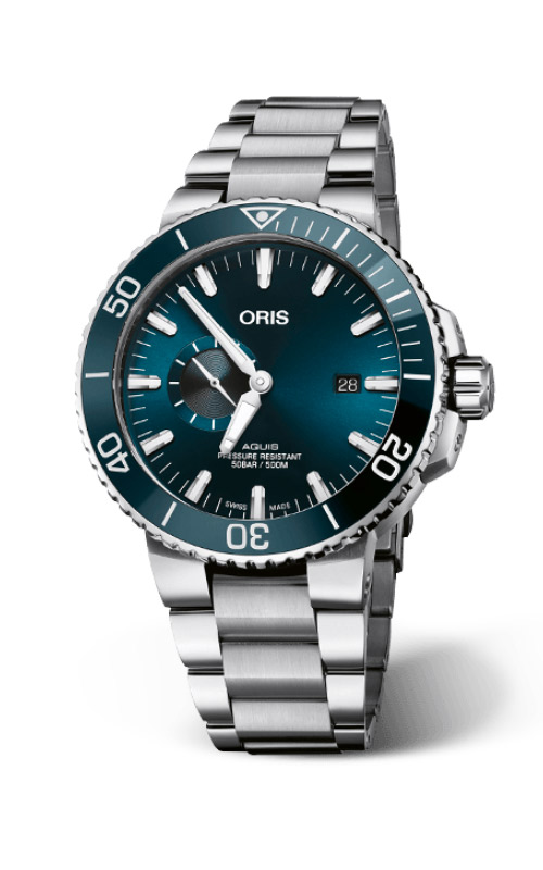 Oris Stainless Steel Aquis Date Watch 73377304135MB