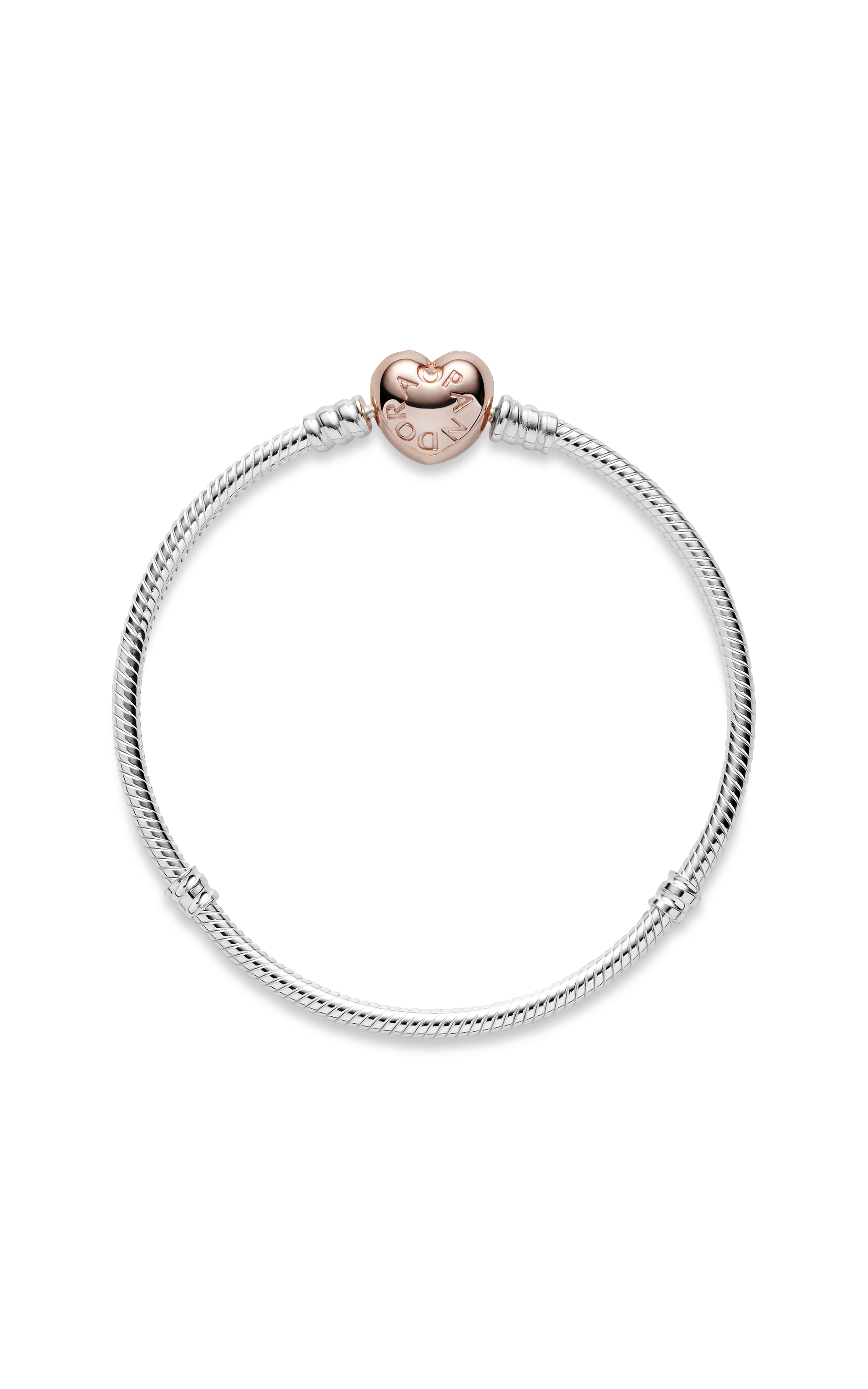 PANDORA Shine Bracelet, Heart T-Bar Clasp - 20 cm / 7.9 in