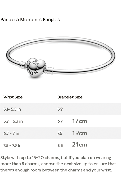Pandora 598827c01-17cm Moments Family Tree Heart Clasp Bracelet