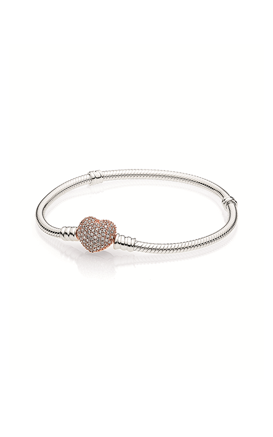 Pandora Moments Studded Chain Bracelet, Rose gold plated