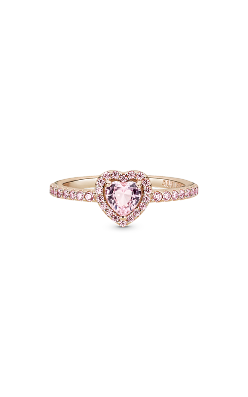 NEW 100% Authentic PANDORA Pink Pave Sparkle Elevated Heart Ring 188421C04