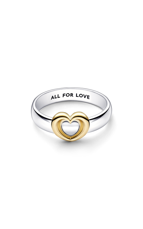 Size 8.5 Pandora Rose Freehand Heart Ring - 180092C00