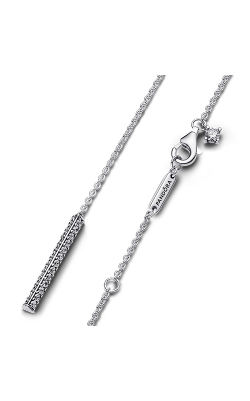 Pandora Pandora Timeless Pavé Prism Drop Necklace 393013C01-45