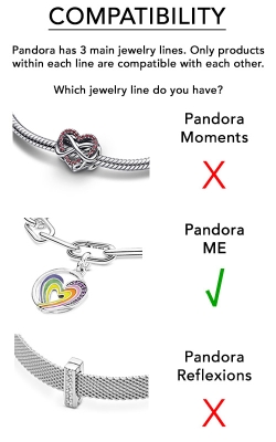 Pandora ME Sparkling Cross Mini Dangle Charm - Pandora Jewellery