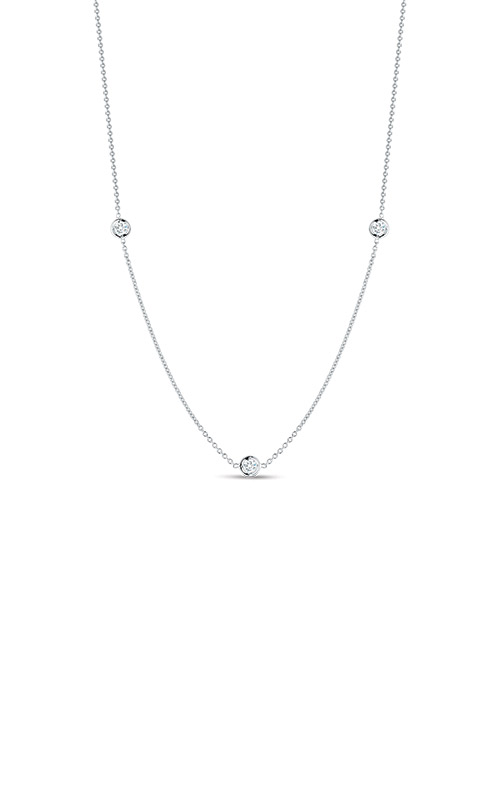 Roberto coin 3 station clearance diamond necklace