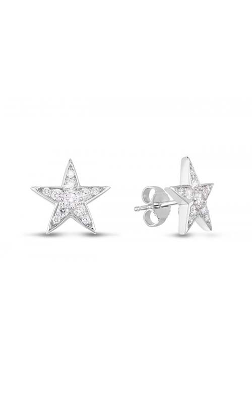 Roberto coin 18k white hot sale gold diamond stud earrings