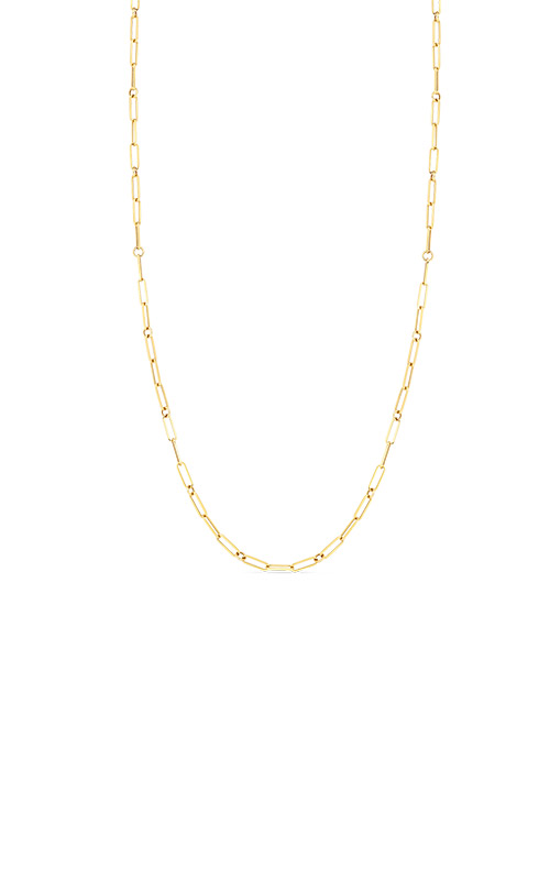 Roberto Coin Yellow Gold Paperclip Chain Necklace