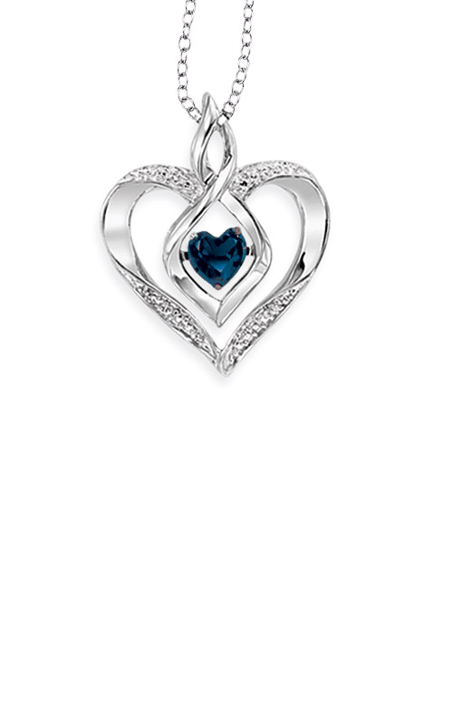 Sapphire on sale heart pendant