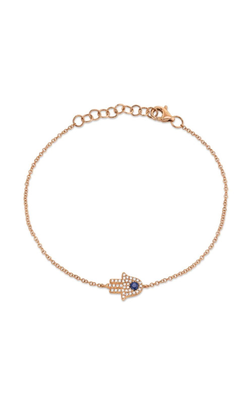 Shy Creation 14k Rose Gold .30ct Diamond Butterfly Bracelet SC55020621