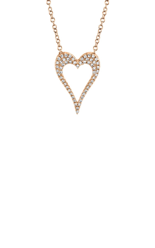 Shy Creations Rose Gold Heart Necklace 001-165-00944, Brax Jewelers
