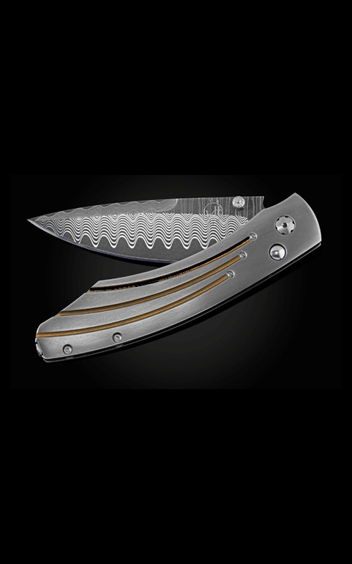 William Henry B10 Gold and Iron Folding Knife - Best Price