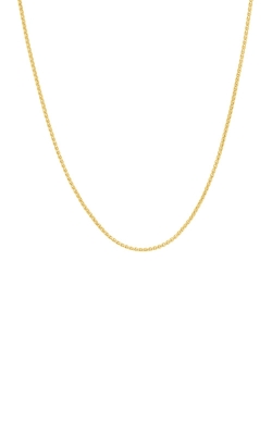 Albert's 14k Yellow Gold 18 Inch Adjustable .85mm Round Wheat Chain MZ007252