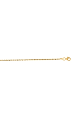 Albert's 10k Yellow Gold 18'' 1.6mm Diamond Cut Rope Chain 012ROY-18