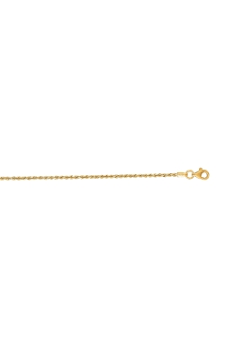 Albert's 10k Yellow Gold 24'' 1.5mm Diamond Cut Rope Chain 012ROY-24