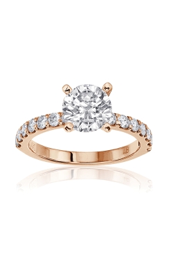 Albert's 14k Rose Gold 1/5ctw Diamond Semi Mount Engagement Ring 69156D-14K