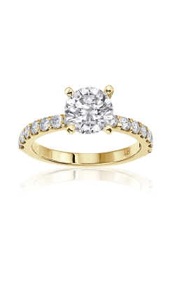 Albert's 14k Yellow Gold 3/4ctw Diamond Semi Mount Engagement Ring 69156D-14K