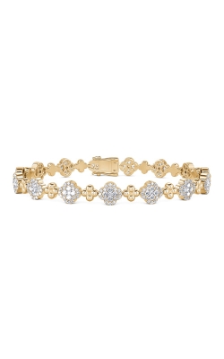 Ashley Lauren 14k Yellow Gold 7 Inch 2.54 ctw Diamond Clover Bracelet BR366-14Y